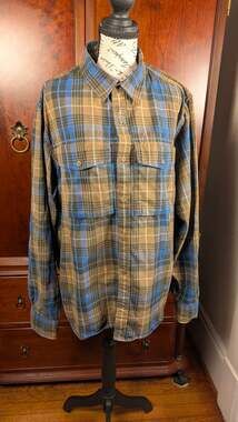REI Cooperative Plaid Button Up shirt large